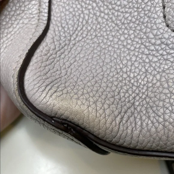 Kate Spade Talia Small‎ Triple Compartment Satchel Shoulder Bag Soft Taupe - Picture 13 of 13